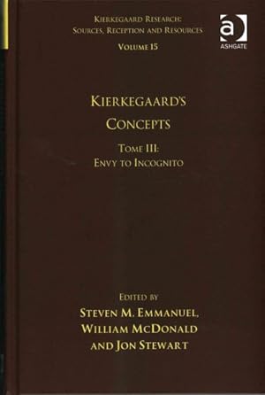 Immagine del venditore per Kierkegaard's Concepts : Envy to Incognito venduto da GreatBookPrices