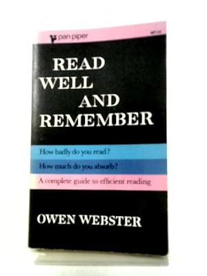 Seller image for Read Well and Remember for sale by World of Rare Books