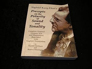 Immagine del venditore per Sigfrid Karg-Elert's Precepts on the Polarity of Sound and Tonality venduto da Yare Books