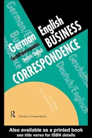 Imagen del vendedor de German Business Correspondence a la venta por GreatBookPrices