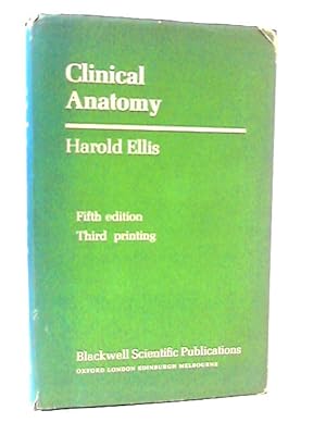Bild des Verkufers fr Clinical Anatomy zum Verkauf von World of Rare Books