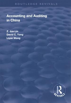 Imagen del vendedor de Accounting and Auditing in China a la venta por GreatBookPrices