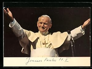 Bild des Verkufers fr Ansichtskarte Papst Johannes Paul II. bei einer Predigt zum Verkauf von Bartko-Reher