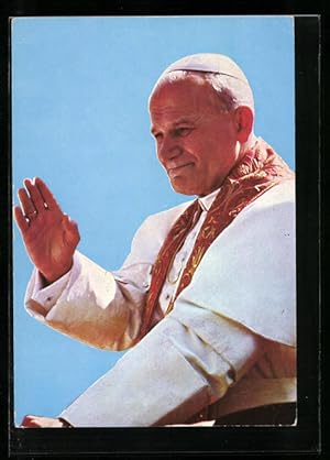 Bild des Verkufers fr Ansichtskarte Papst Johannes Paul II. gibt den Segen zum Verkauf von Bartko-Reher