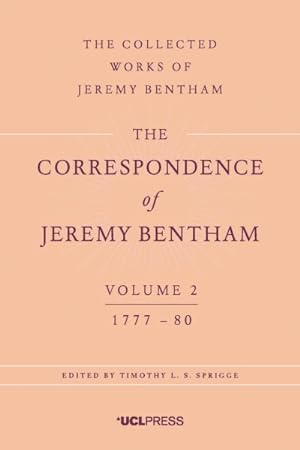 Seller image for Correspondence of Jeremy Bentham : 1777 to 1780 for sale by GreatBookPrices