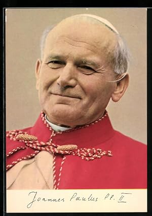 Bild des Verkufers fr Ansichtskarte Portrt Papst Johannes Paul II. zum Verkauf von Bartko-Reher