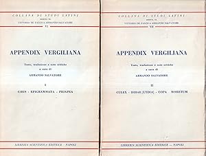 Appendix Vergiliana - Vol. I° e II°