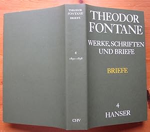 Seller image for Smtliche Werke, Schriften und Briefe. Herausgegeben von Walter Keitel und Helmuth Nrnberger. Hier nur Abteilung IV: Briefe, nur Band 4 = Briefe 1890-1898. for sale by Antiquariat Roland Ggler