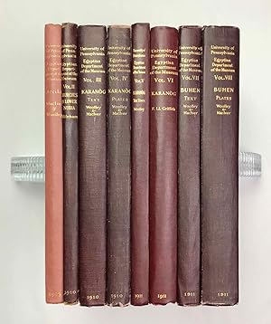 Imagen del vendedor de University of Pennsylvania, the Eckley B. Coxe Junior Expedition to Nubia, 8 volumes (complete set). Vol. I: Areika. Vol. II: Churches in Lower Nubia. Vol. III & IV: Karanog, the Romano-Nubian cemetery, text & plates. Vol. V: Karanog, the town. Vol. VI: Karanog, the meroitic inscriptions of Shabll and Karanog. Vol. VII: Buhen, text. Vol. VIII: Buhen, plates a la venta por Meretseger Books