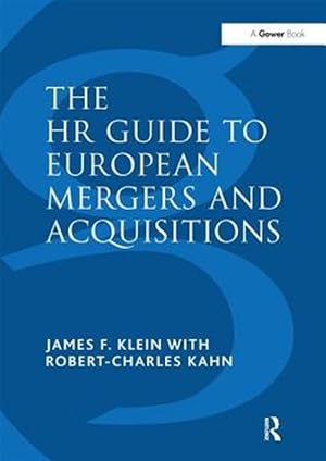 Imagen del vendedor de Hr Guide to European Mergers and Acquisitions a la venta por GreatBookPrices