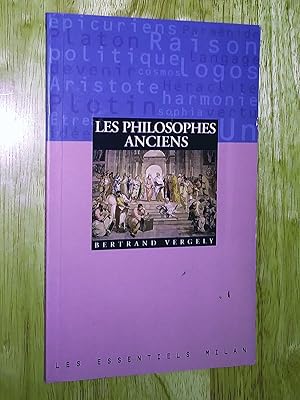 Seller image for Les philosophes anciens for sale by Claudine Bouvier