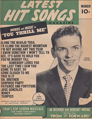 Seller image for LATEST HIT SONGS 3 1946 Sinatra Margaret Whiting Three Caballeros &c for sale by The Jumping Frog