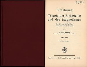 Einführung in die Theorie der Elektrizität und des Magnetismus. Zum Gebrauch bei Vorträgen, sowie...