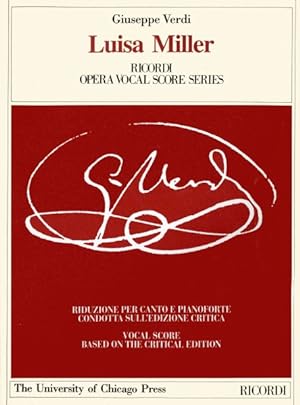 Seller image for Luisa Miller : Melodramma Tragico in Tre Atti di/Melodramma in Three Acts by Salvadore Cammarano for sale by GreatBookPrices