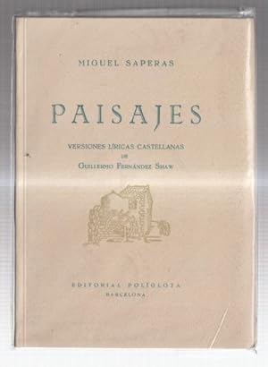 Imagen del vendedor de Paisajes por Miguel Sapera a la venta por El Boletin