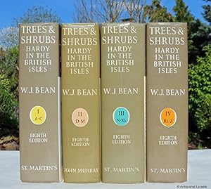 Bild des Verkufers fr Trees and Shrubs Hardy in the British Isles. Vol. I - IV (4 volumes, complete). zum Verkauf von Antiquariat Lycaste
