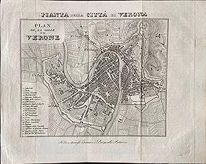 Pianta della città di Verona / Plan de la ville de Verone