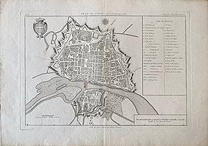 Plan de Pavie et e son fauxbourg en 1768