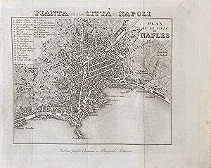 Pianta della città di Napoli (plan de la ville de Naples)