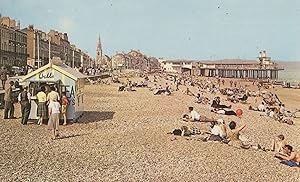 Ice Cream Stand on Weymouth Beach Dorset 1960s Postcard