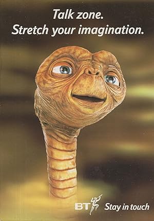 Seller image for ET Steven Spielberg Film British Telecom Sci Fi Advertising Postcard for sale by Postcard Finder