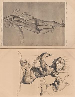 Image du vendeur pour Alfred Stevens Figure Of A Woman Nude 2x Antique Painting Postcard s mis en vente par Postcard Finder