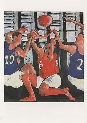 Image du vendeur pour James Pollock Basketball Game Painting Postcard mis en vente par Postcard Finder