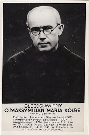St. Maximilian Maria Kolbe Polish Poland PB Photo Postcard