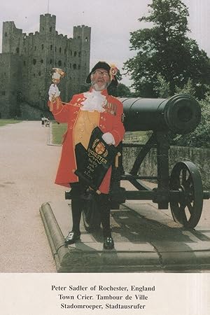 Seller image for Peter Sadler Town Crier Of Rochester Wedding Funeral Postcard for sale by Postcard Finder