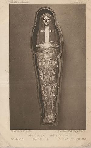 Princess Hent-Mehit Egyptian Mummy Tomb Antique Postcard