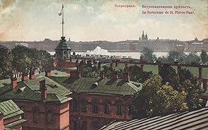 St Pierre Paul Fortress Russia St Petersburg Antique Postcard