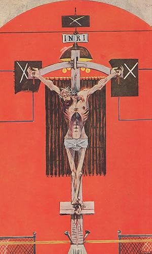 Imagen del vendedor de Graham Sutherland The Crucifixion East Acton Church Painting Postcard a la venta por Postcard Finder