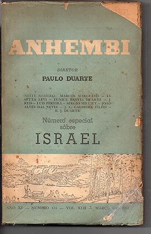 Seller image for Anhembi, Nmero Especial sobre Israel, Ano Xi, N. 124, Vol. 42 for sale by Biblioteca de Babel