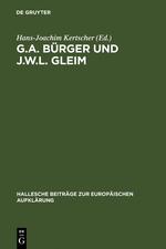 Seller image for G.A. Brger und J.W.L. Gleim for sale by moluna