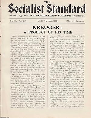 Kreuger: A Product of His Time. A short article contained in a complete 16 page issue of The Soci...