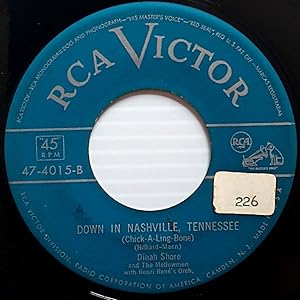 Imagen del vendedor de Wait For Me / Down in Nashville, Tennessee [7" 45 rpm Single] a la venta por Kayleighbug Books, IOBA