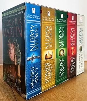 Seller image for A SONG OF ICE AND FIRE (A GAME OF THRONES, A DANCE WITH DRAGONS, A FEAST FOR CROWS, A STORM OF SWORDS, A CLASH OF KINGS) BOX SET for sale by MARIE BOTTINI, BOOKSELLER