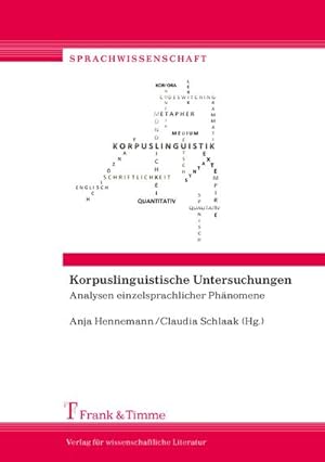 Bild des Verkufers fr Korpuslinguistische Untersuchungen zum Verkauf von BuchWeltWeit Ludwig Meier e.K.