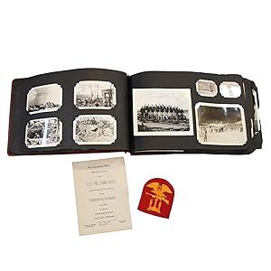 WWII Navy Badge and Photo Album of U.S. Marines in Japan, Pacific and European Theatre