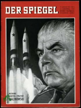 Bild des Verkufers fr 3/1962, Moskaus Raketen Stratege Malinowski zum Verkauf von Antiquariat Artemis Lorenz & Lorenz GbR