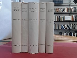 Dictionnaire des lettres Francaises (incomplete: 4 parts in 5 volumes). Volumes here at hand: Le ...