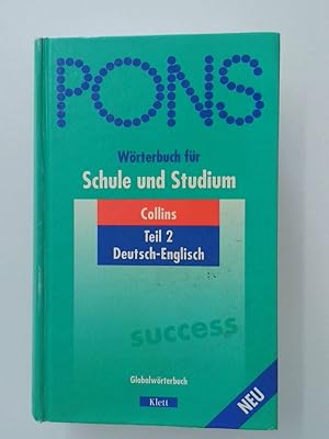 Bild des Verkufers fr PONS-Wrterbuch fr Schule und Studium Deutsch-englisch zum Verkauf von Antiquariat Buchhandel Daniel Viertel