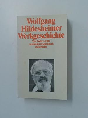 Bild des Verkufers fr Wolfgang Hildesheimer, Werkgeschichte von Volker Jehle zum Verkauf von Antiquariat Buchhandel Daniel Viertel