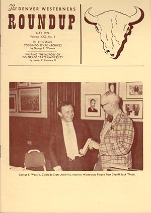 Imagen del vendedor de The Denver Westerners' Monthly Roundup: May 1974, Vol 30, No. 4 a la venta por Clausen Books, RMABA