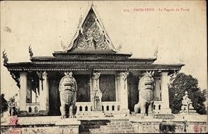 Bild des Verkufers fr Ansichtskarte / Postkarte Pnom Penh Kambodscha, La Pagode du Pnom zum Verkauf von akpool GmbH