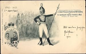 Ansichtskarte / Postkarte Vermählung Prinzessin Pauline von Württemberg mit Erbprinz Friedrich zu...