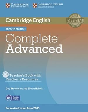 Bild des Verkufers fr Complete Advanced - Second edition. Teacher's Book with Teacher's Resources CD-ROM zum Verkauf von AHA-BUCH GmbH