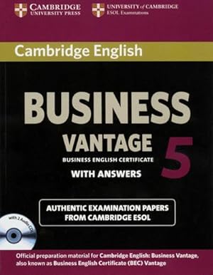 Bild des Verkufers fr Cambridge BEC. Vantage 5. Student's Book wiith answers and 2 Audio CDs zum Verkauf von AHA-BUCH GmbH