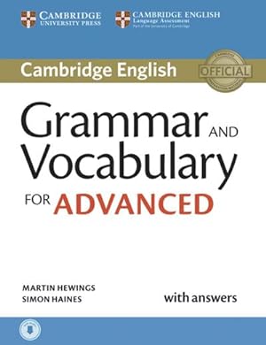 Image du vendeur pour Grammar and Vocabulary for Advanced : Book with answers and audio download mis en vente par AHA-BUCH GmbH