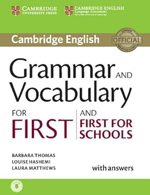 Bild des Verkufers fr Grammar and Vocabulary for First and First for Schools : Book with answers and audio download zum Verkauf von AHA-BUCH GmbH